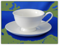 HELIOS Collection Porcelain Tea Cup & Saucer Set