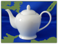 HELIOS Collection Porcelain 2-cup Teapot